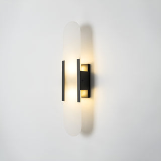 Modern Melange Elongated Alabaster Wall Lamp