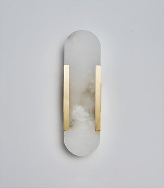 Modern Melange Elongated Alabaster Wall Lamp