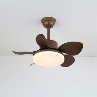 Modern Minimalist Walnut Ceiling Fan Light