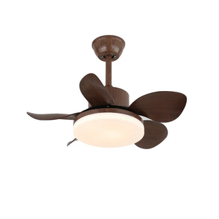 Modern Minimalist Walnut Ceiling Fan Light