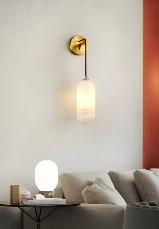 Modern Petra Alabaster Wall Sconce