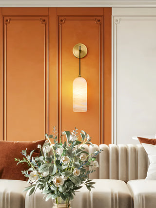 Modern Petra Alabaster Wall Sconce