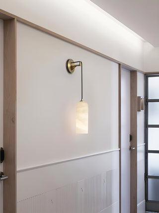 Modern Petra Alabaster Wall Sconce