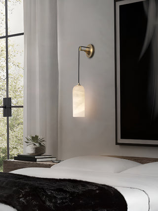 Modern Petra Alabaster Wall Sconce