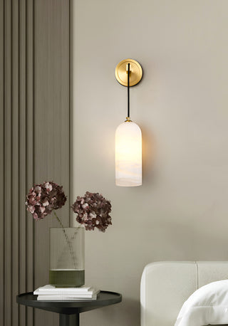 Modern Petra Alabaster Wall Sconce