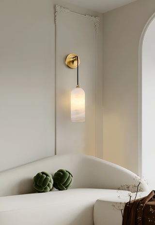 Modern Petra Alabaster Wall Sconce