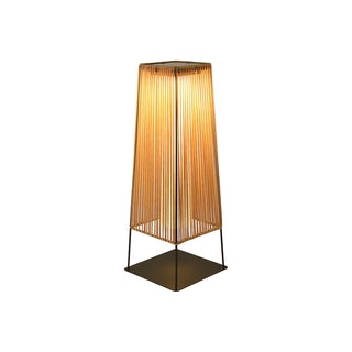 Modern Plastic Rattan Outdoor Post Floor Lamp