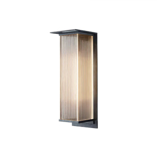 Modern Rectangle Oleron Box Outdoor Wall Lamp