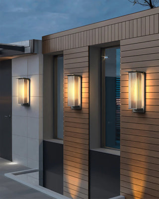 Modern Rectangle Oleron Box Outdoor Wall Lamp