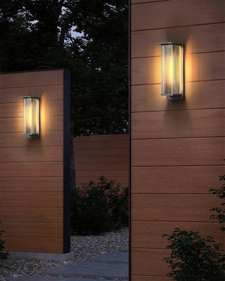 Modern Rectangle Oleron Box Outdoor Wall Lamp