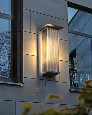 Modern Rectangle Oleron Box Outdoor Wall Lamp