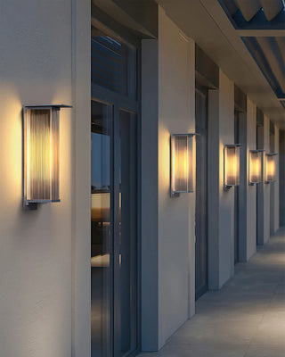 Modern Rectangle Oleron Box Outdoor Wall Lamp