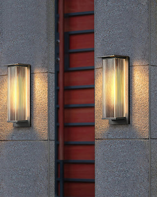 Modern Rectangle Oleron Box Outdoor Wall Lamp