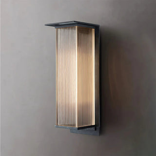 Modern Rectangle Oleron Box Outdoor Wall Lamp