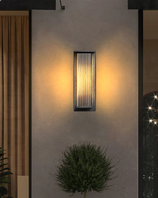 Modern Rectangle Oleron Box Outdoor Wall Lamp