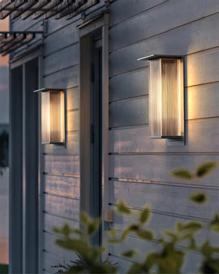 Modern Rectangle Oleron Box Outdoor Wall Lamp