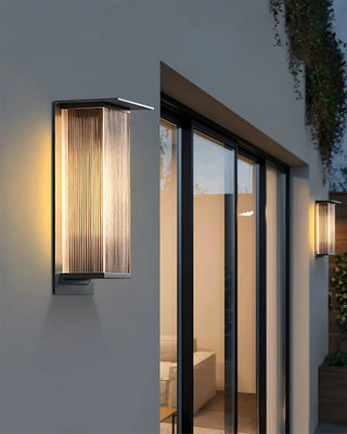 Modern Rectangle Oleron Box Outdoor Wall Lamp