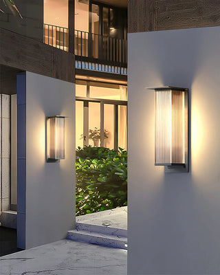 Modern Rectangle Oleron Box Outdoor Wall Lamp