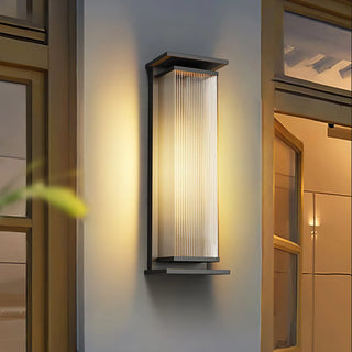 Rectangular Box Acrylic Outdoor Wall Lamp