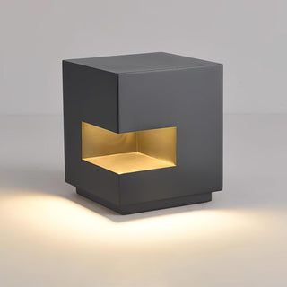 Modern Regular Cube Post Outdoor Light