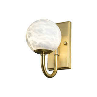 Modern Spherical Alabaster Wall Light