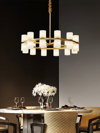 Modern Tabitha Alabaster Chandelier