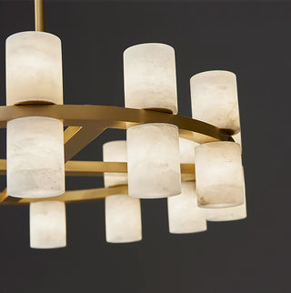 Modern Tabitha Alabaster Chandelier