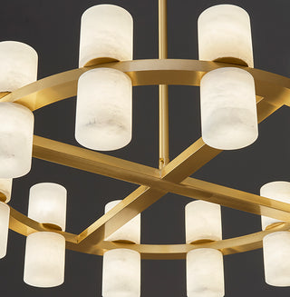 Modern Tabitha Alabaster Chandelier