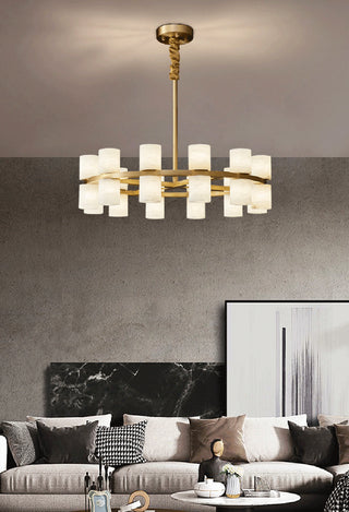 Modern Tabitha Alabaster Chandelier