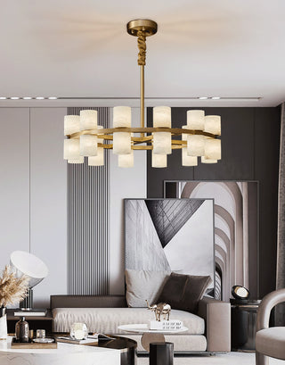 Modern Tabitha Alabaster Chandelier