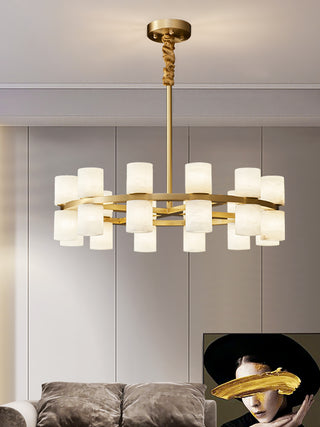 Modern Tabitha Alabaster Chandelier