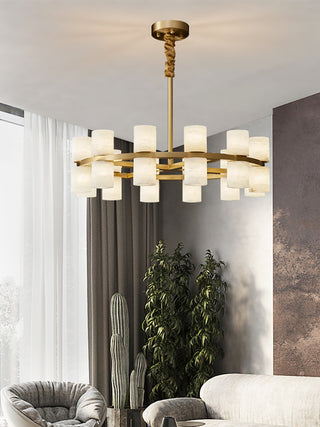 Modern Tabitha Alabaster Chandelier