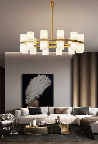 Modern Tabitha Alabaster Chandelier