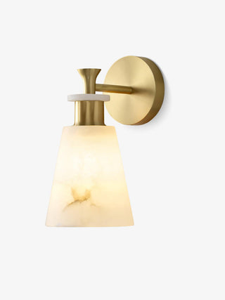 Modern Tapered Alabaster Wall Sconce