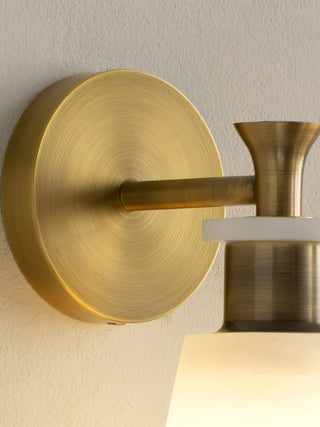 Modern Tapered Alabaster Wall Sconce