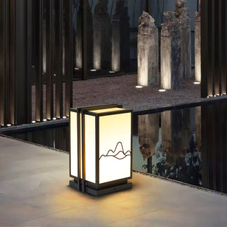 Mountain Acrylic Outdoor Post Light