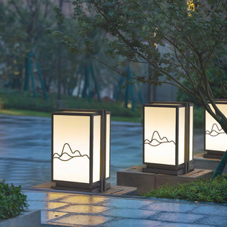 Mountain Acrylic Outdoor Post Light