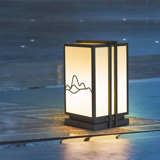 Mountain Acrylic Outdoor Post Light