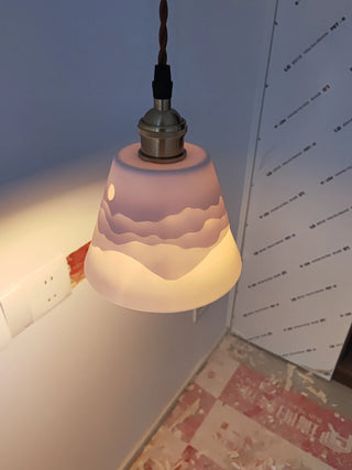 Mountains Shadow Ceramic  Pendant Lamp