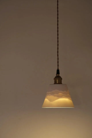 Mountains Shadow Ceramic  Pendant Lamp
