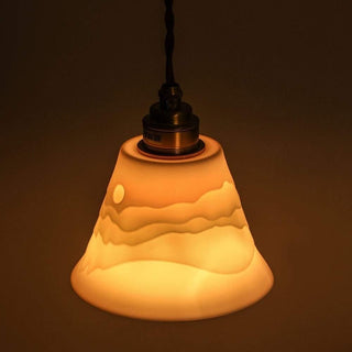 Mountains Shadow Ceramic Pendant Lamp. Mountain Shadow Pendant Lamp/Wall Lamp. Mountains Shadow Ceramic LED Nordic Island Lights.