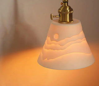 Mountains Shadow Ceramic  Pendant Lamp