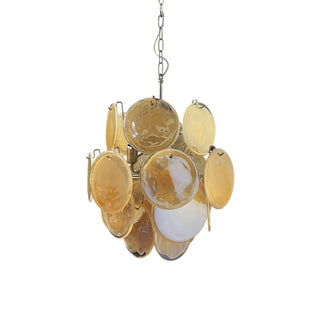 Vintage Murano Gold Glass Chandelier