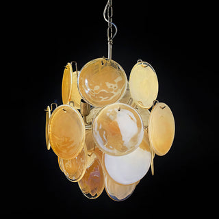 Vintage Murano Gold Glass Chandelier