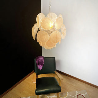 Vintage Murano Gold Glass Chandelier