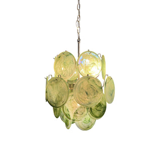 Vintage Murano Green Glass Chandelier