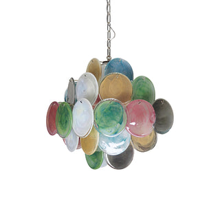 Vintage Murano Colorful Glass Chandelier