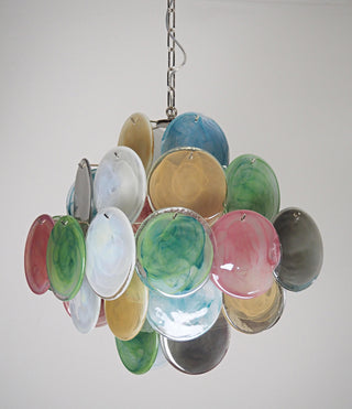 Vintage Murano Colorful Glass Chandelier