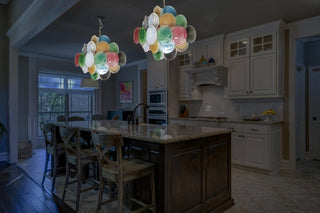 Vintage Murano Colorful Glass Chandelier