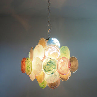 Vintage Murano Colorful Glass Chandelier